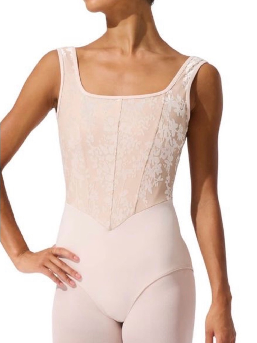 BNWT Capezio Velvet Detail Bodysuit